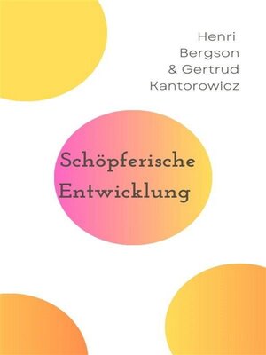 cover image of Schöpferische Entwicklung